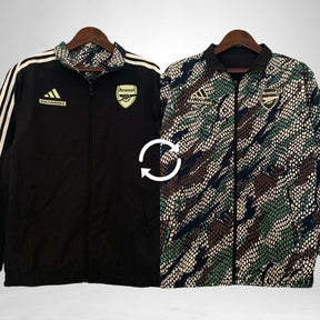 Arsenal 23/24 Windbreaker Reversible Black and Green