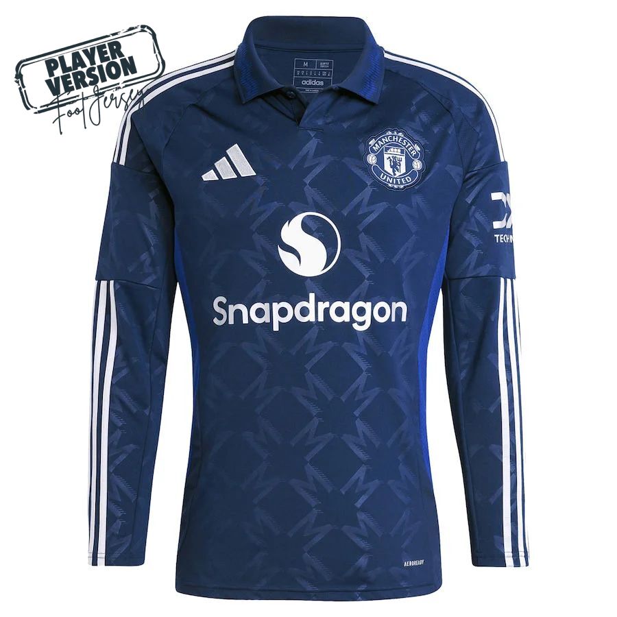 Manchester United Player Away Jersey 2024/2025 Long Sleeve