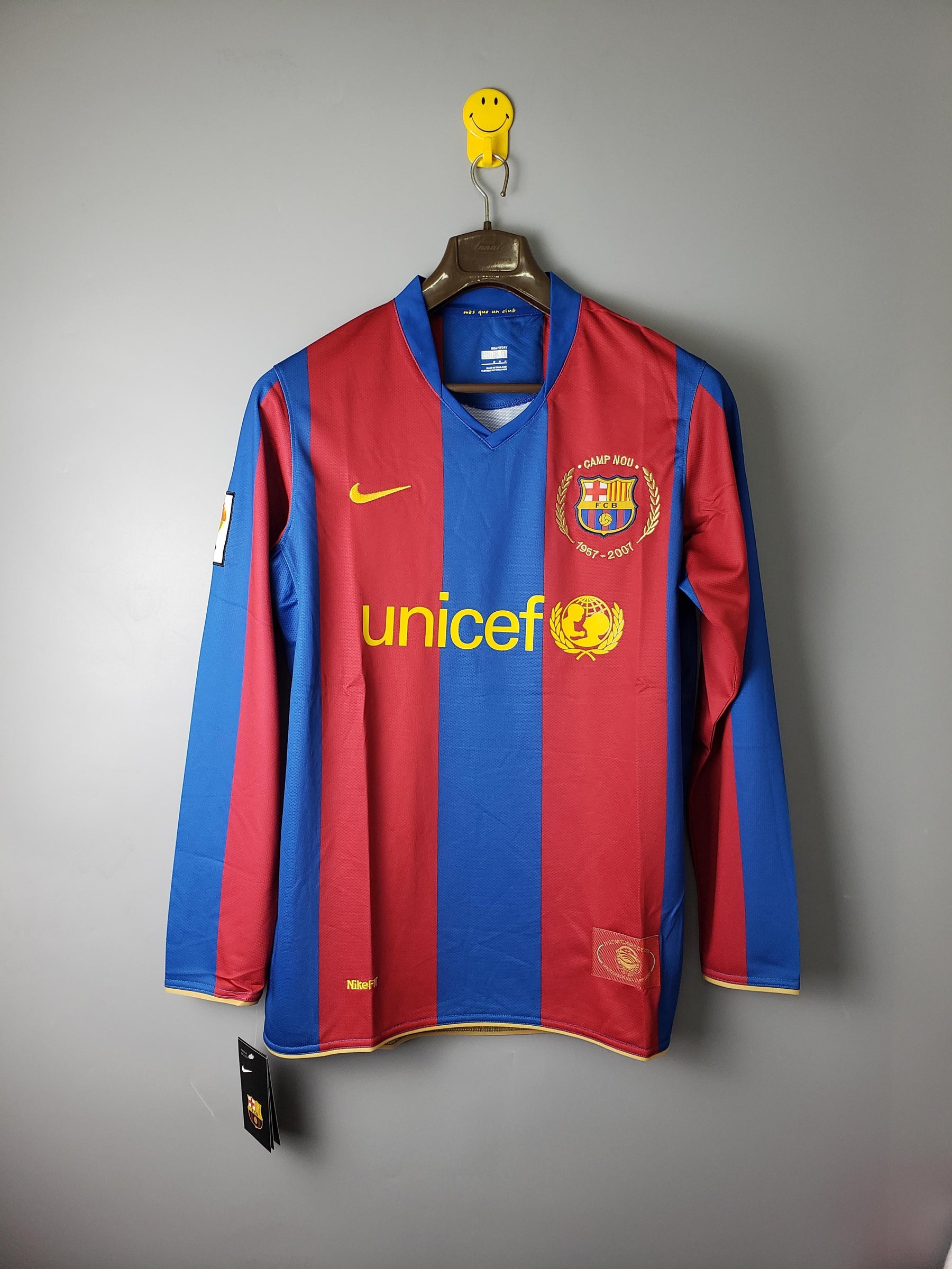 Barcelona Retro Home Jersey 2007/2008 - Long Sleeve