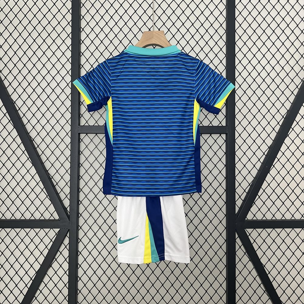 Kids Brazil Away Kit 2024/2025