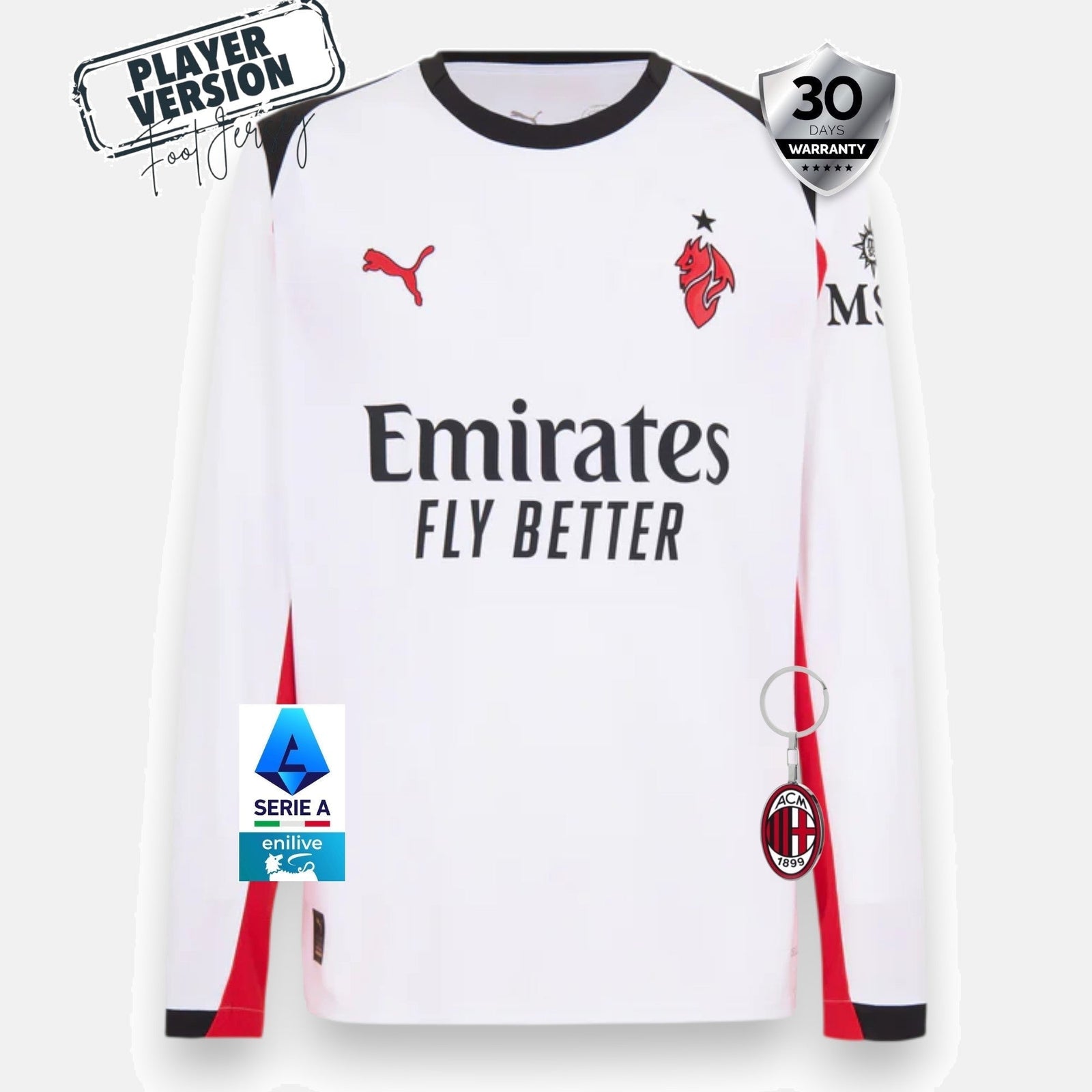 Away 25/26 Men's Long Sleeve Player Jersey