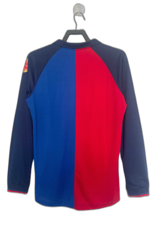 Barcelona 98/99 Home Jersey - Long Sleeve Retro Version