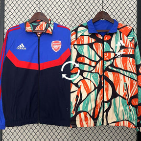 Arsenal 24/25 Windbreaker Reversible Blue and Orange