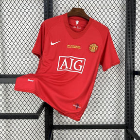 RONALDO #7 Manchester United Retro Jersey Home 2007/08