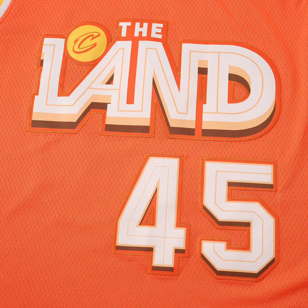 NBA Cleveland Cavaliers orange 45#MITCHELL 2025/26