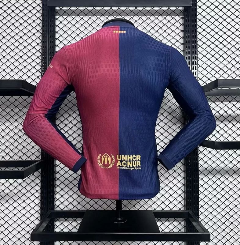 Barcelona 24/25 Home Player Jersey - Long Sleeve