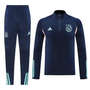 Ajax 24/25 Half-Zip Tracksuit Navy Blue