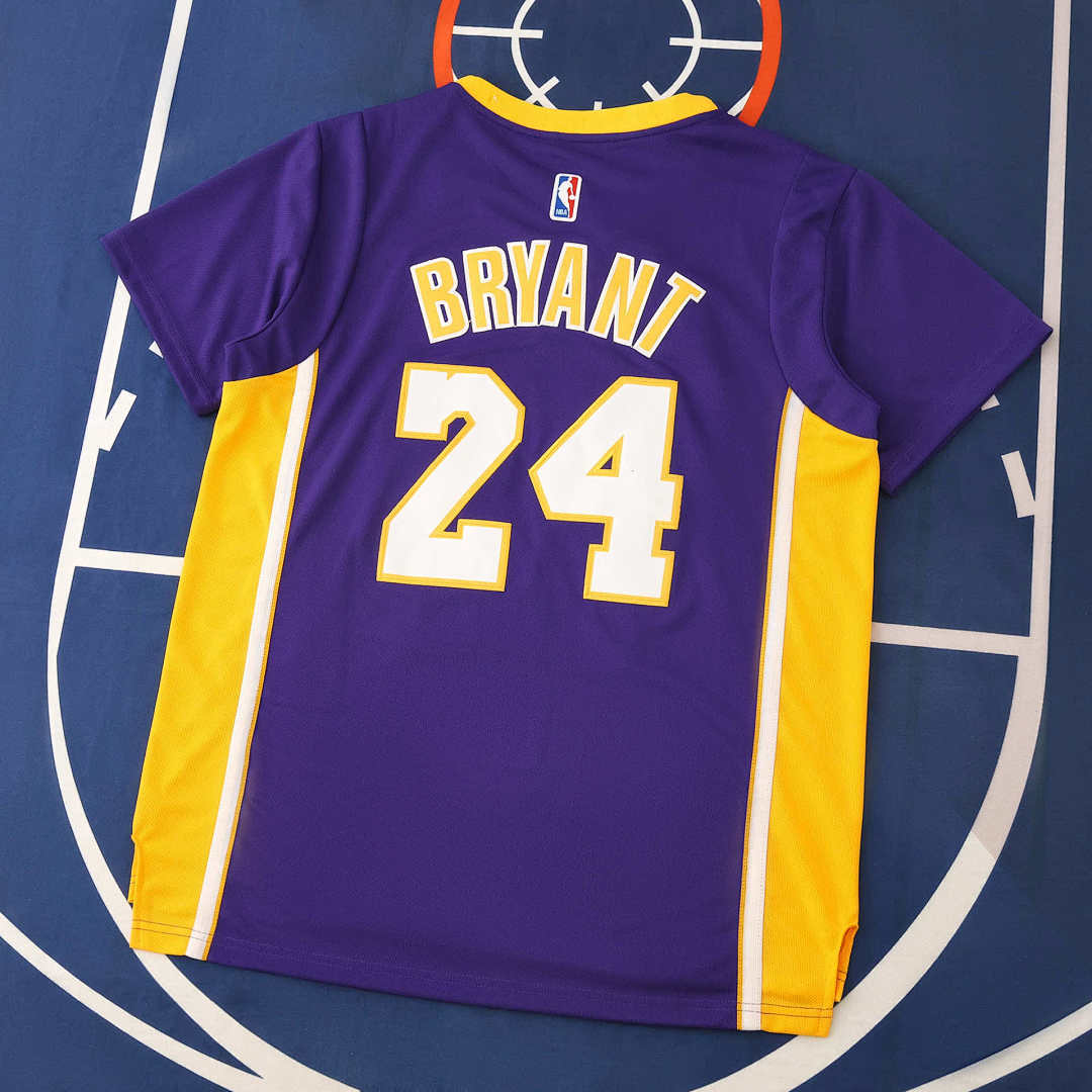 NBA L.A. Lakers Purple 24#BRYANT T-shirt 2025/26