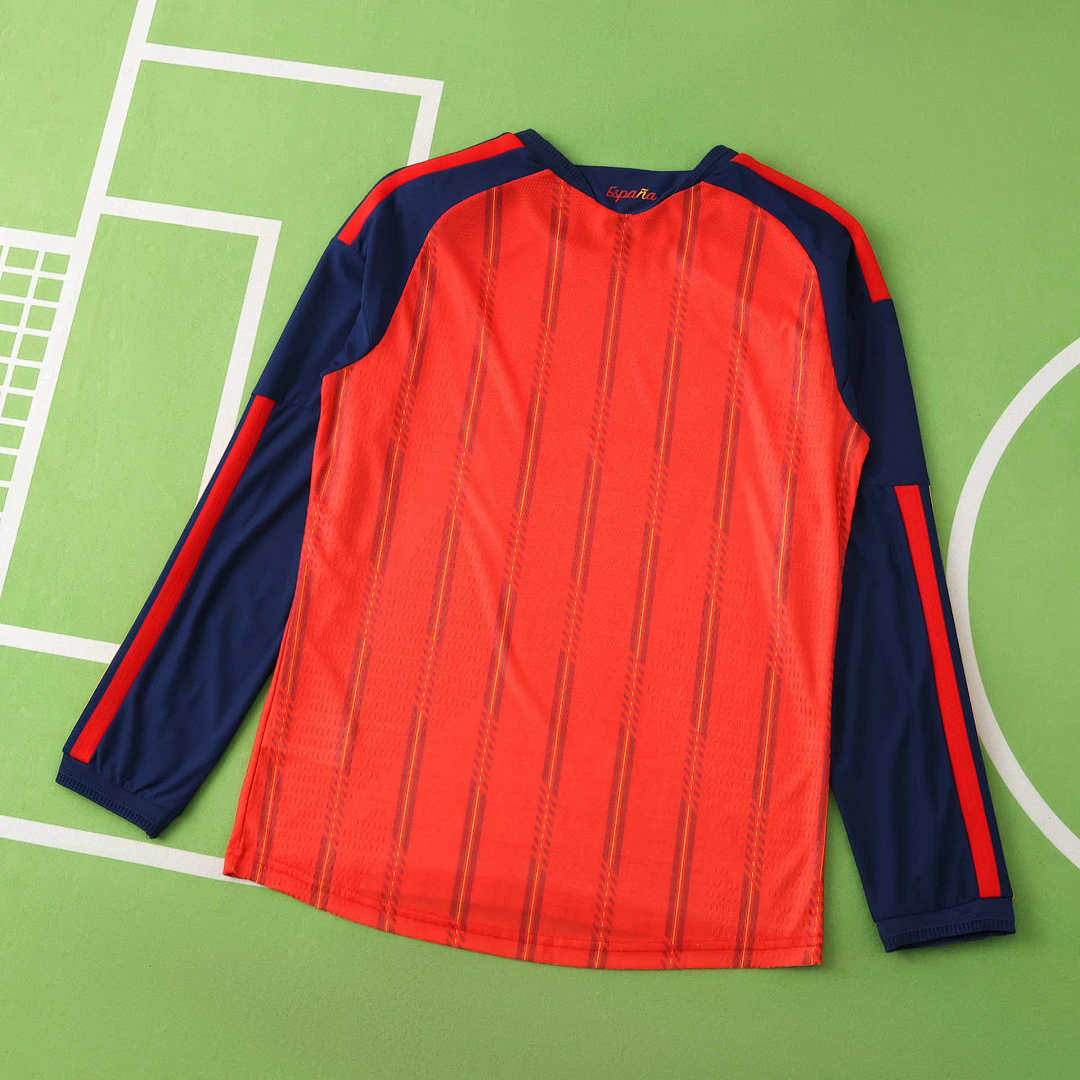 Spain World Cup 2026 Jersey Player Version - Long Sleeve