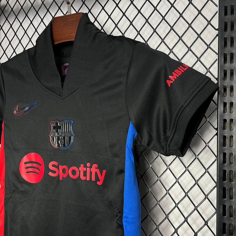 Kids Barcelona Away Kit 24/25