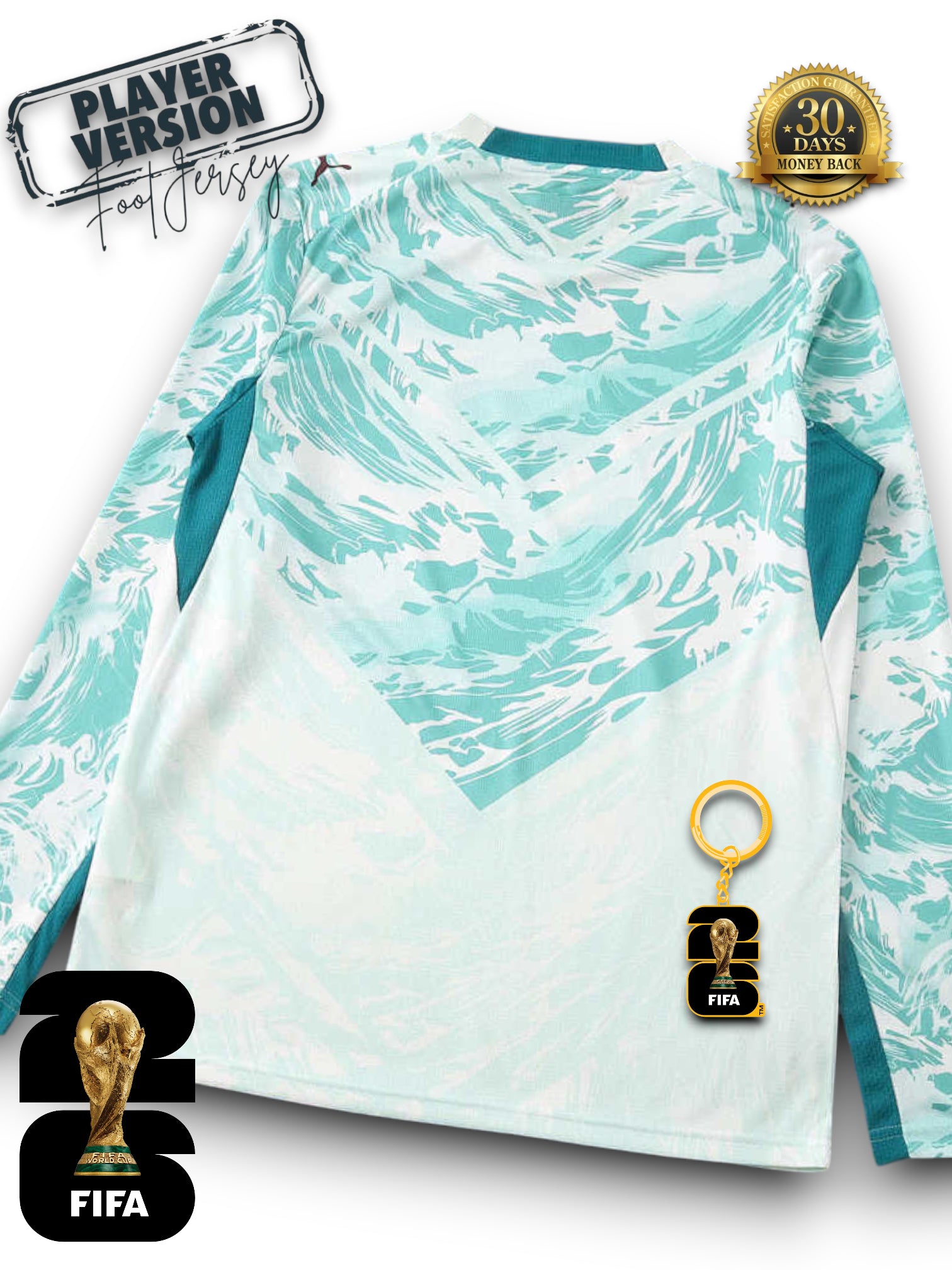 Portugal World Cup 2026 Away Jersey Player Version - Long Sleeve