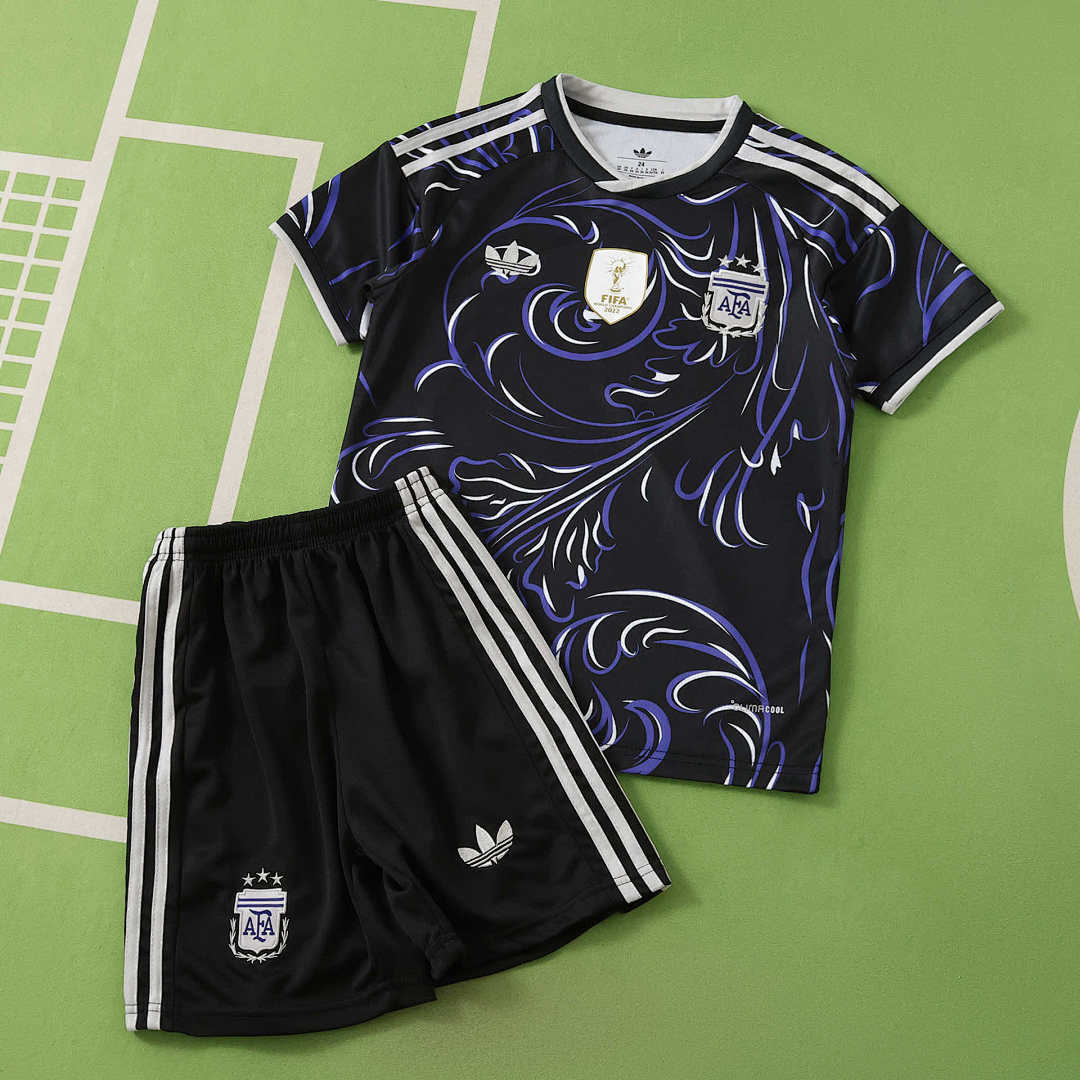 Kit Kids Argentina World Cup 2026 Away Jersey