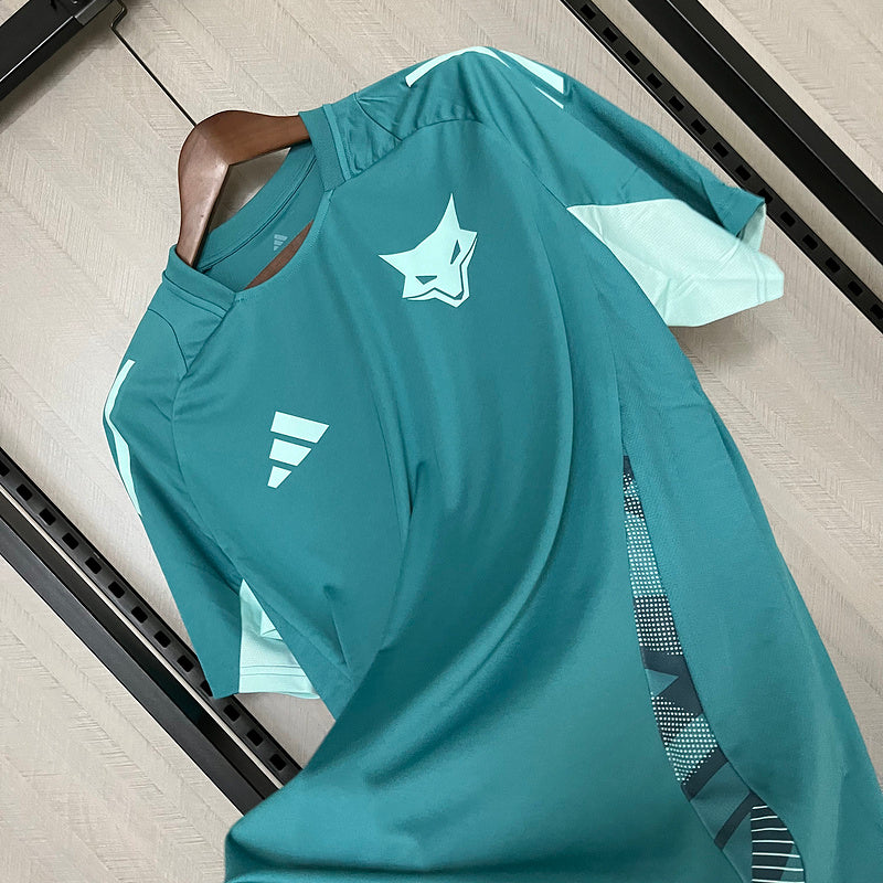 Camisa de Treino Cruzeiro 25/26 Azul Turquesa+Branco