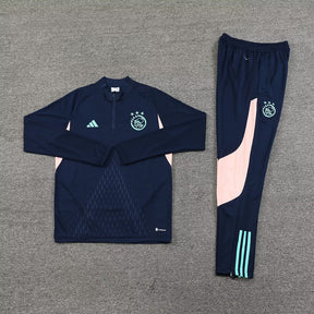 Ajax 24/25 Half-Zip Tracksuit Navy Blue