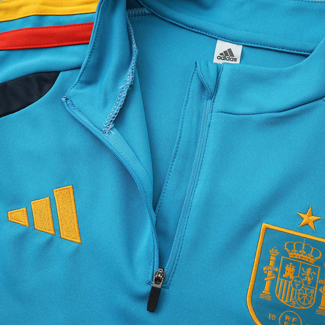 Spain World Cup 2026 Half-Zip Training Suit Set Blue