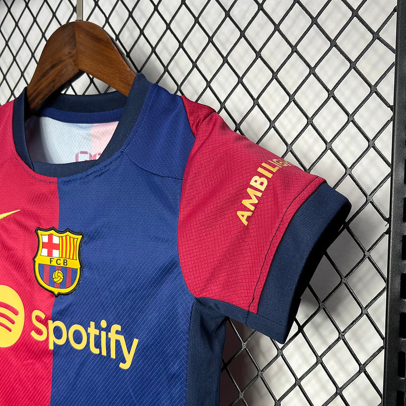 Kids Barcelona Home Kit 2024/2025
