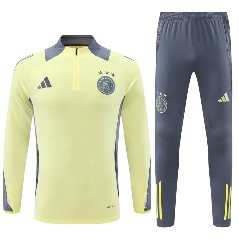 Ajax 24/25 Half-Zip Tracksuit Yellow