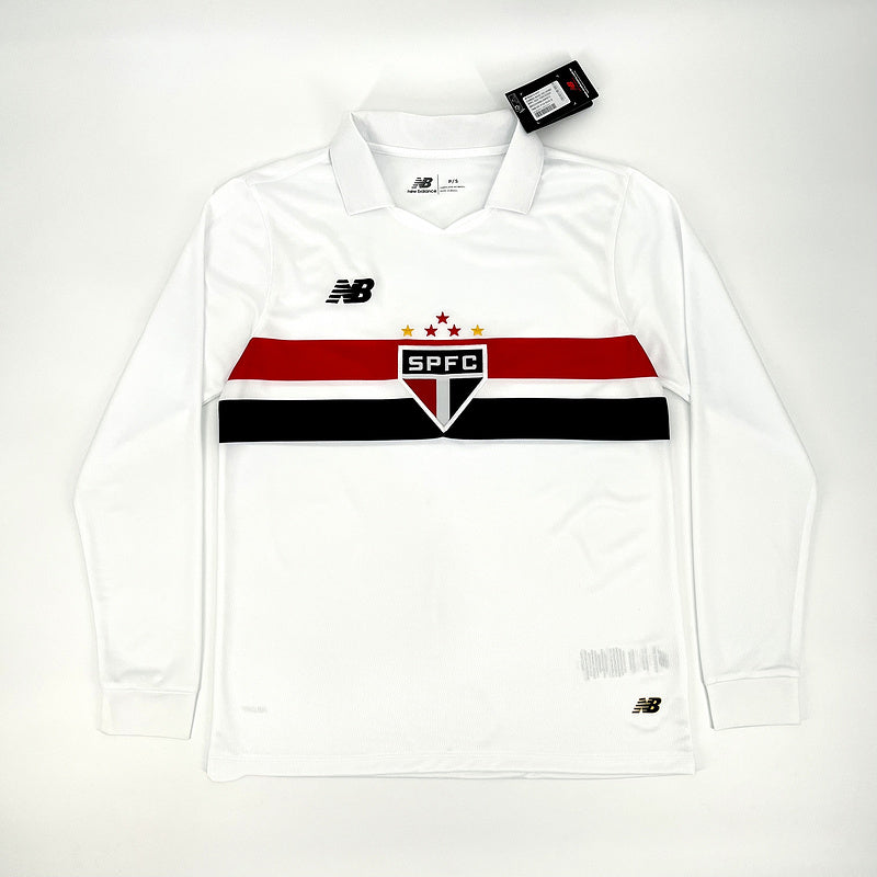 São Paulo Home Jersey 2024/2025 Long Sleeve