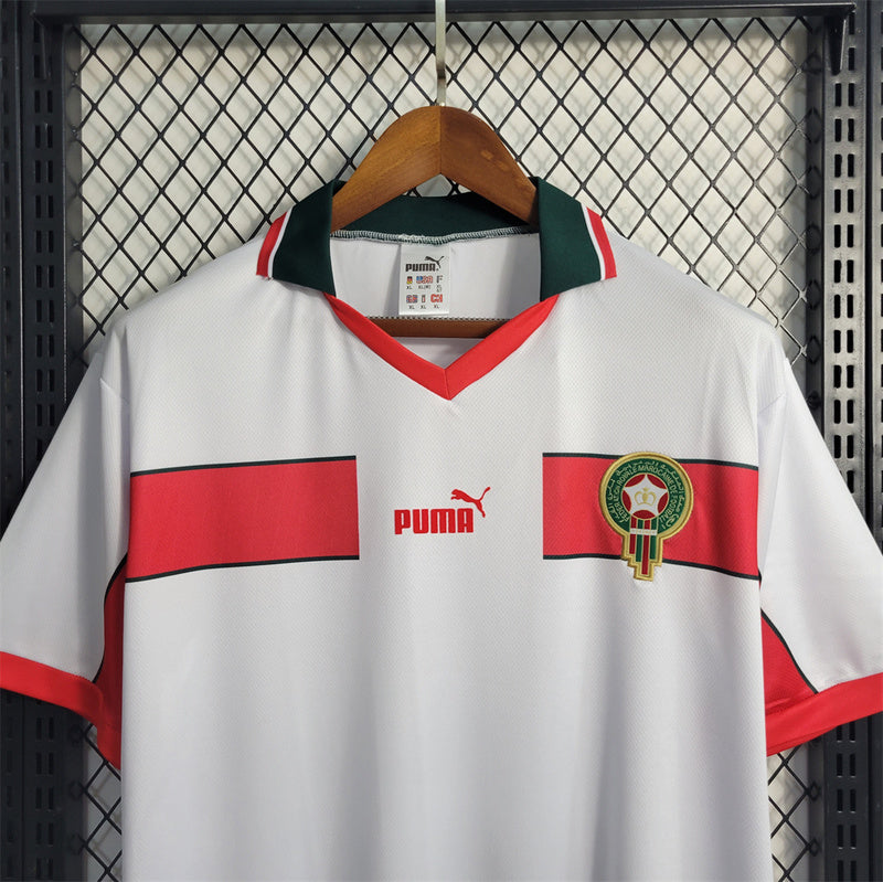Morocco Away White Retro Jersey 1998
