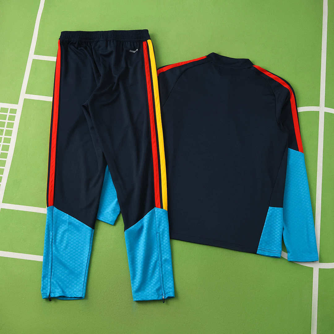 Spain World Cup 2026 Half-Zip Training Suit Set Royal Blue