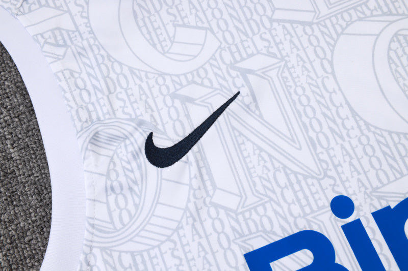 Chelsea Kit Pre Match Jersey + Shorts - No Sleeve 25/26