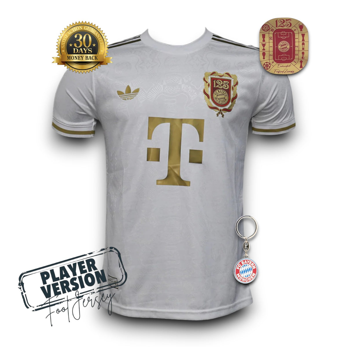 Bayern Munich Player Jersey 125th Anniversary White