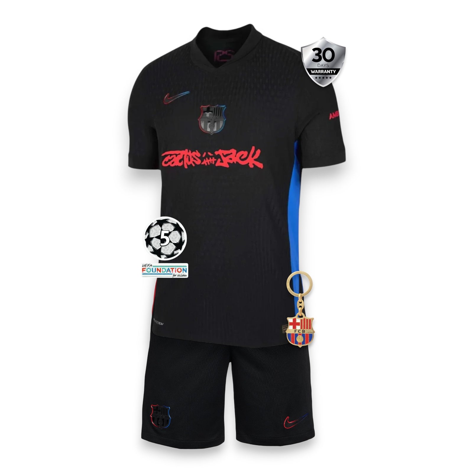 Kids Barcelona Away Kit X Travis Scott