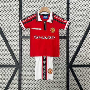 Kids Manchester United Home Kit 1999/2000 - Retrô