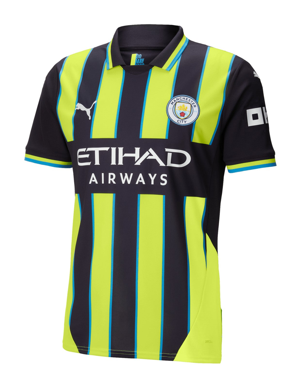 Manchester City Away Jersey 24/25 - Yellow and Black