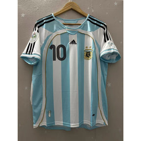 RIQUELME #10 Argentina Retro Jersey Home  2006