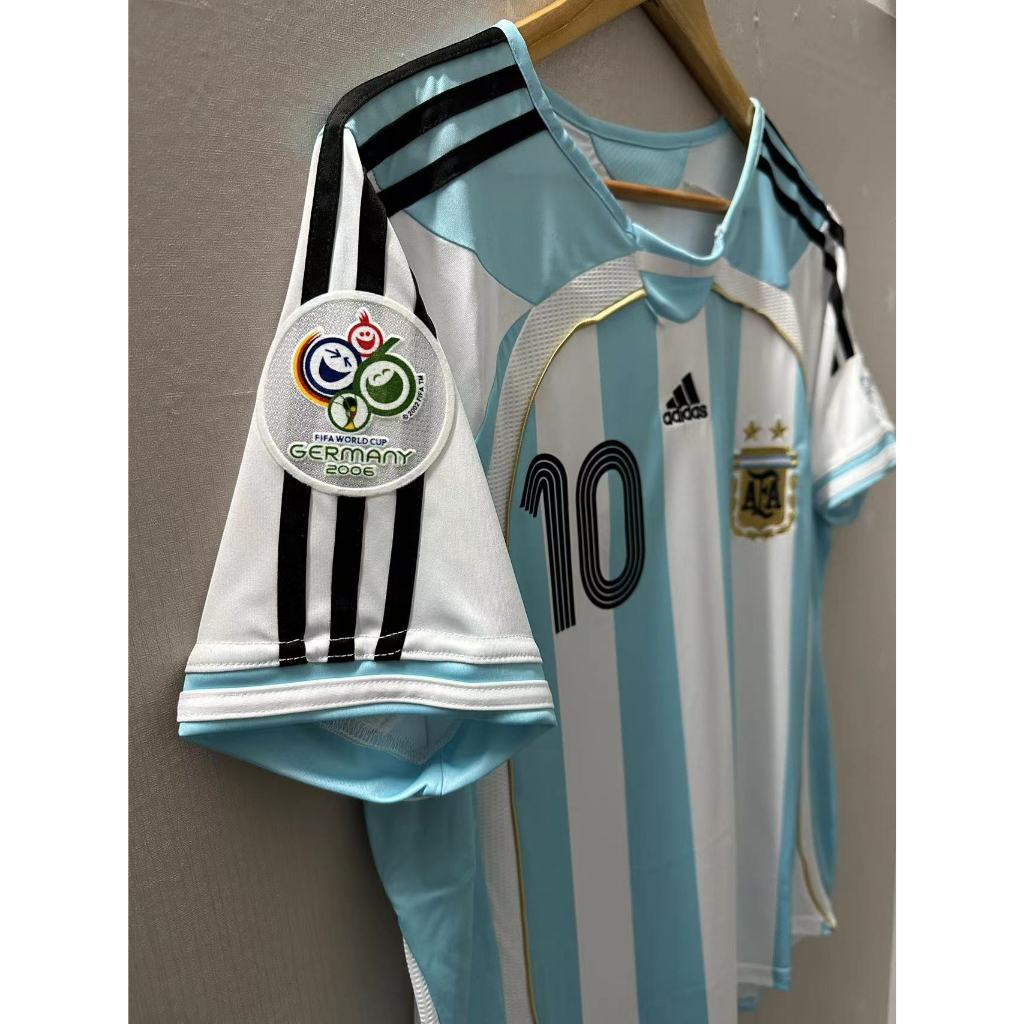 RIQUELME #10 Argentina Retro Jersey Home  2006