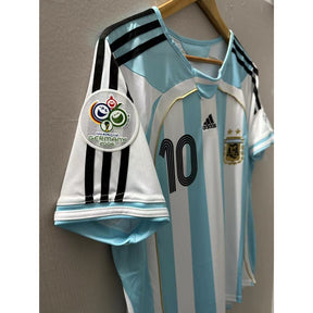 RIQUELME #10 Argentina Retro Jersey Home  2006