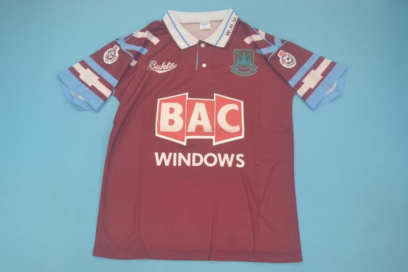 West Ham United Retro Home Jersey 1991/1992