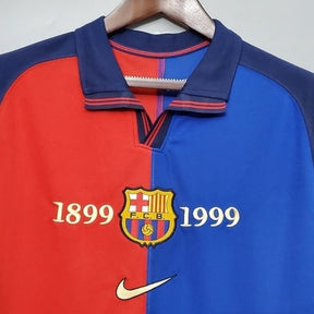 Barcelona 100 Years Retro Shirt 1999 Blue and Claret - Nike