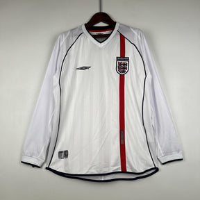 England Retro Home Jersey 2002 - Long Sleeve