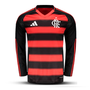 Camisa Flamengo Manga Longa 2025 - Personalização e Patch Copa do Brasil GRÁTIS 🎁