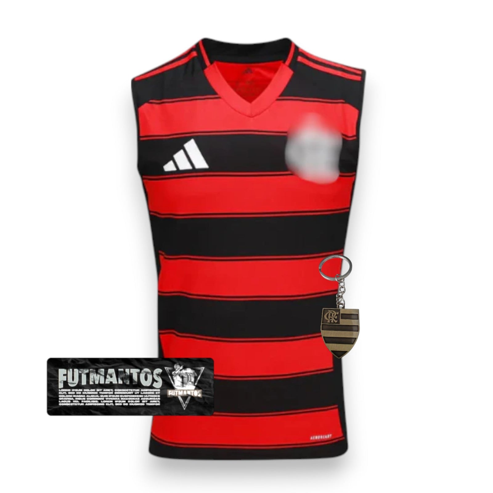 Sleeveless Flamengo CRF Home 25/26 - Black and Red