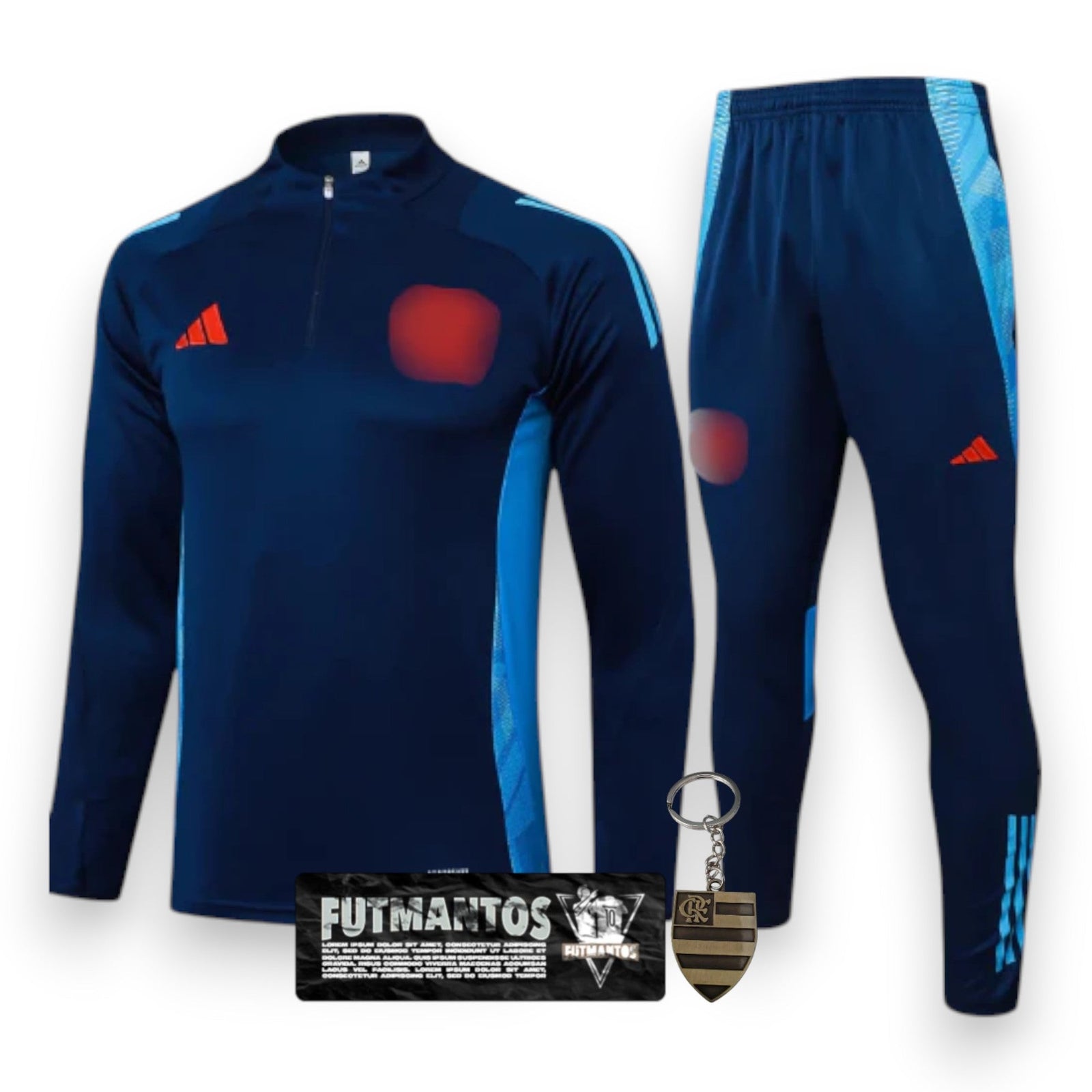 Conjunto Agasalho Flamengo Training CRF 25/26 - Blue Escuro