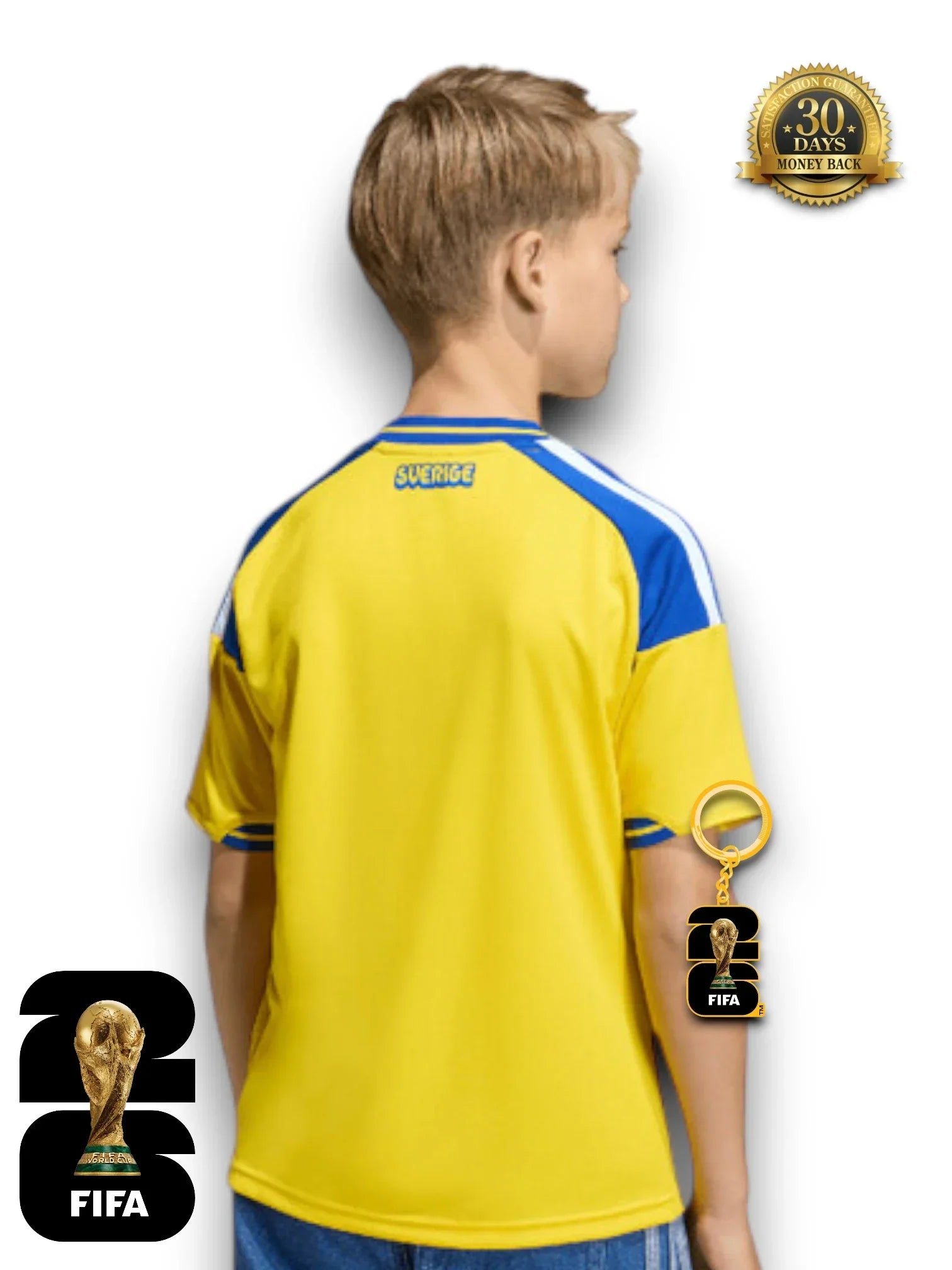 Kit Kids Sweden World Cup 2026 Jersey