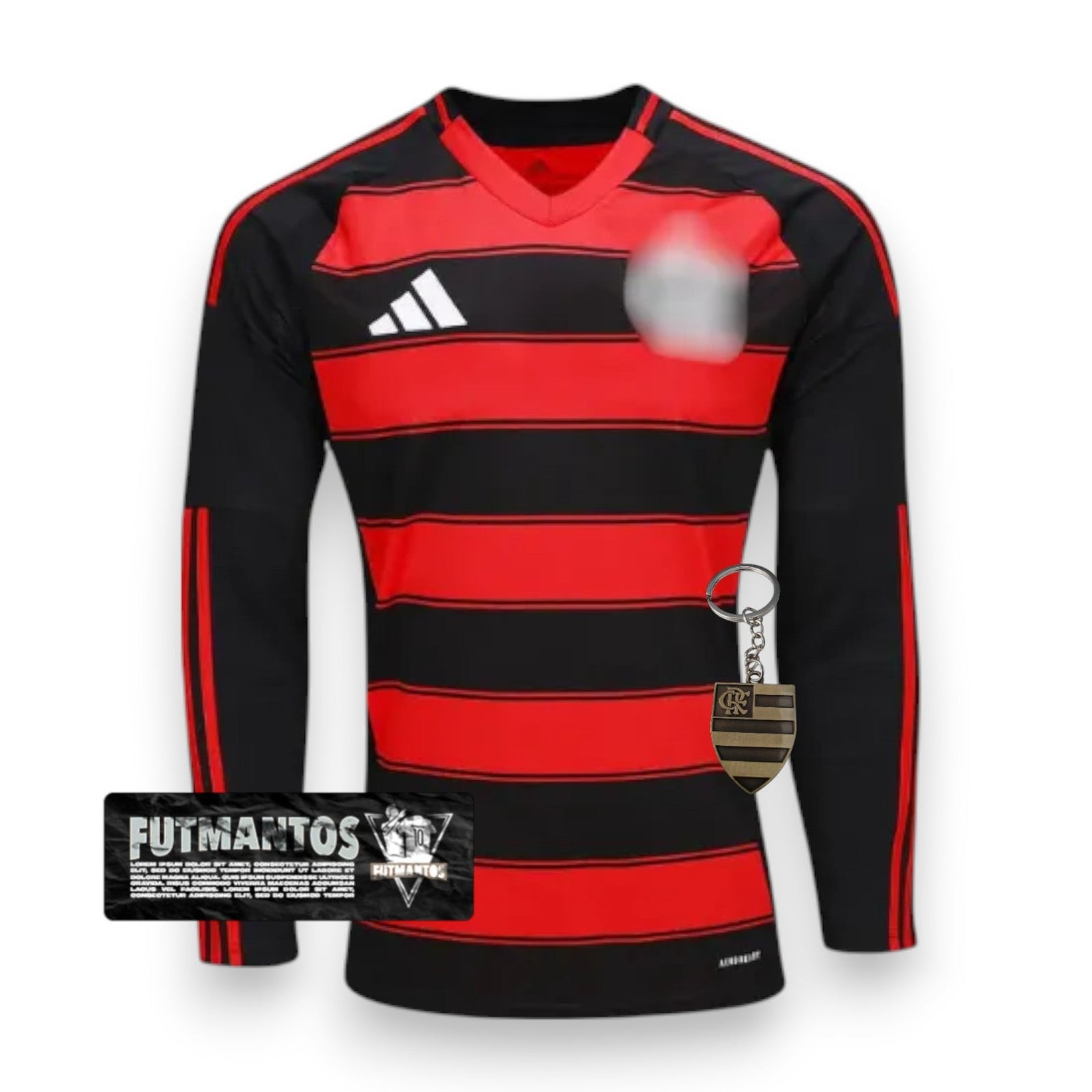 Jersey Flamengo CRF I 25/26 Long Sleeve - Black and Red