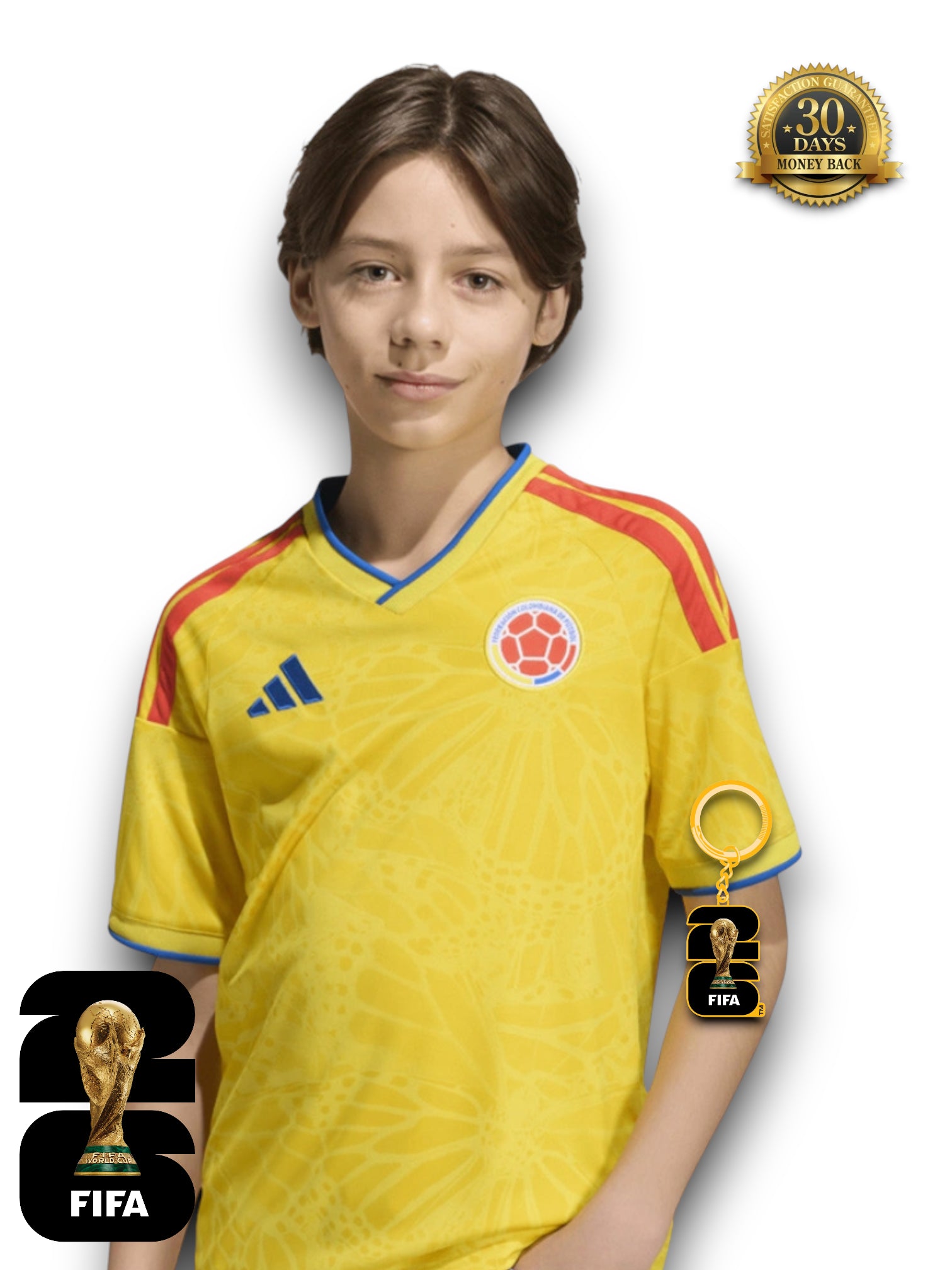 Kit Kids Colombia World Cup 2026 Jersey