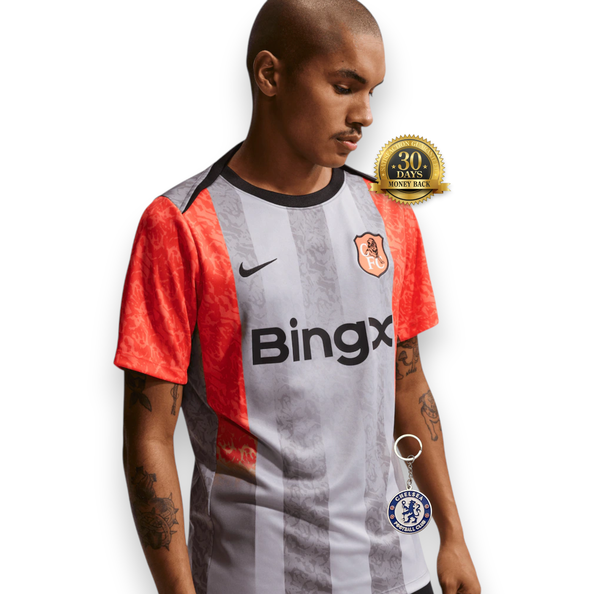 Chelsea Nike Pre Match Top - Grey