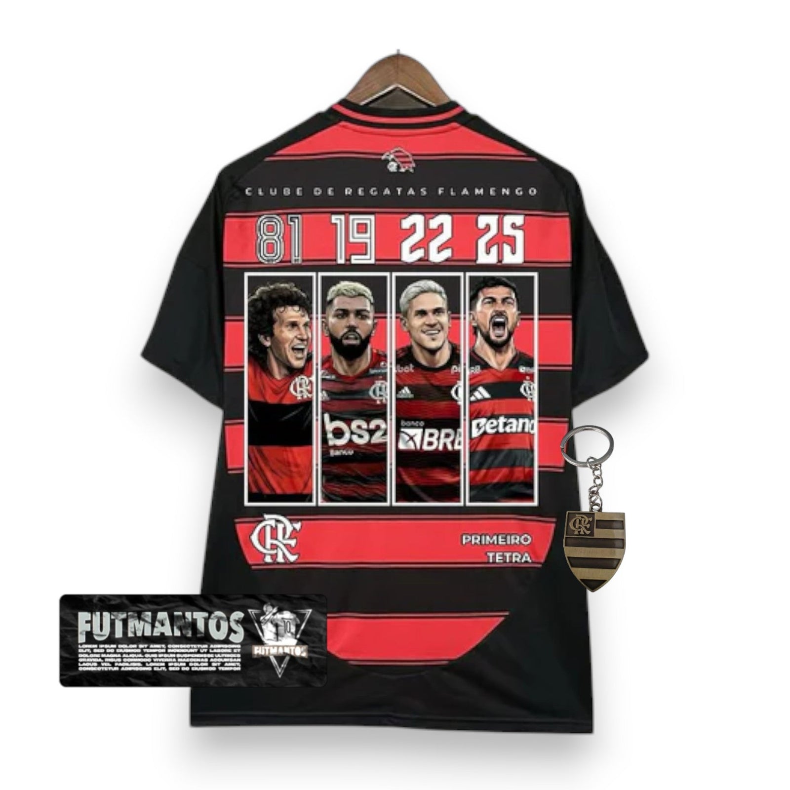 Jersey Flamengo CRF I 25/26 - TETRA CAMPEÃO