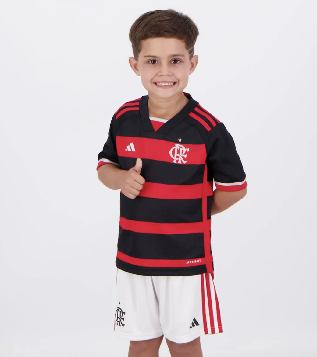 Kids Flamengo Home Kit 2024/2025