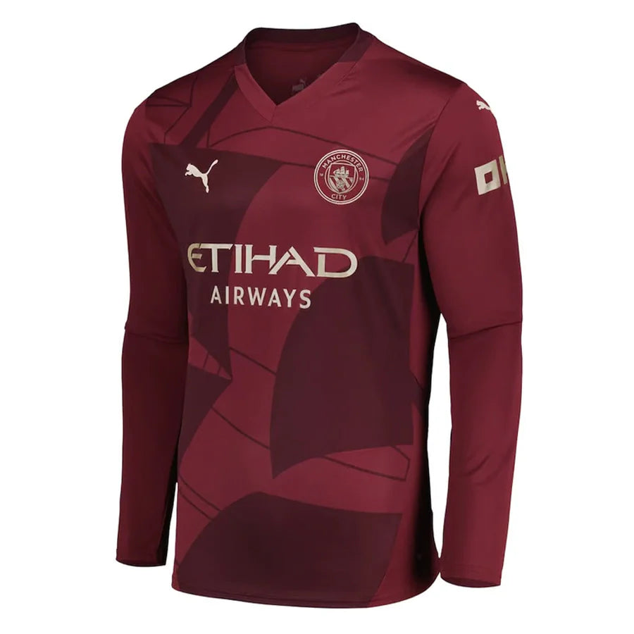 #17 De Bruyne Manchester City Third Jersey 2024/2025 Long Sleeve