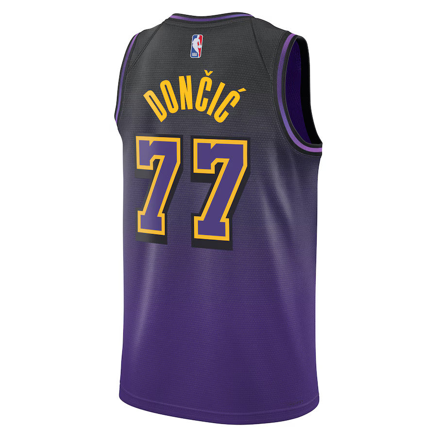 Luka Don������������������i������������������ - Los Angeles Lakers City Edition 2024 NBA Jersey - Purple - Unisex