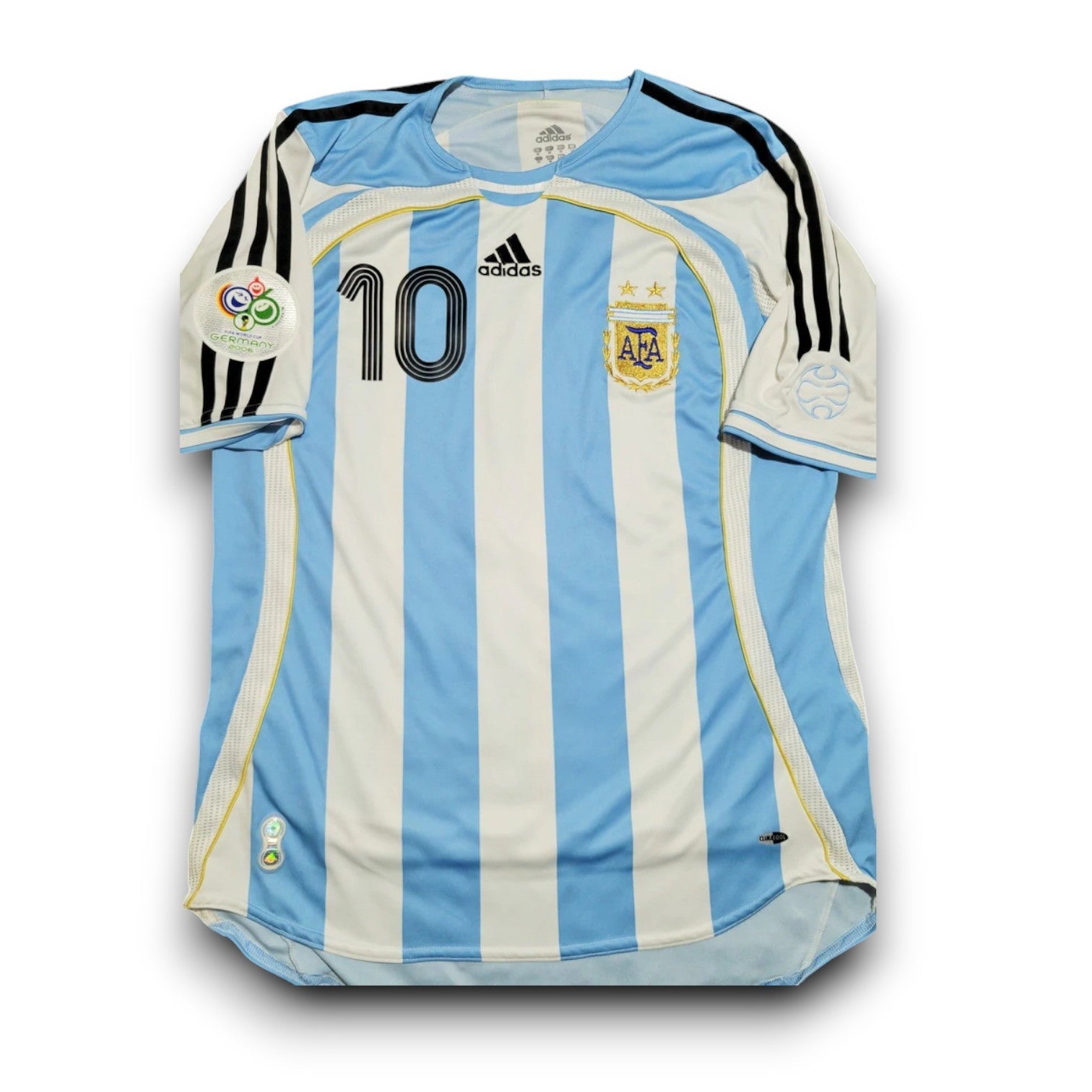 RIQUELME #10 Argentina Retro Jersey Home  2006