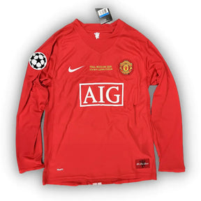 RONALDO #7 Manchester United Retro Jersey Home 2007/08 - Long Sleeve