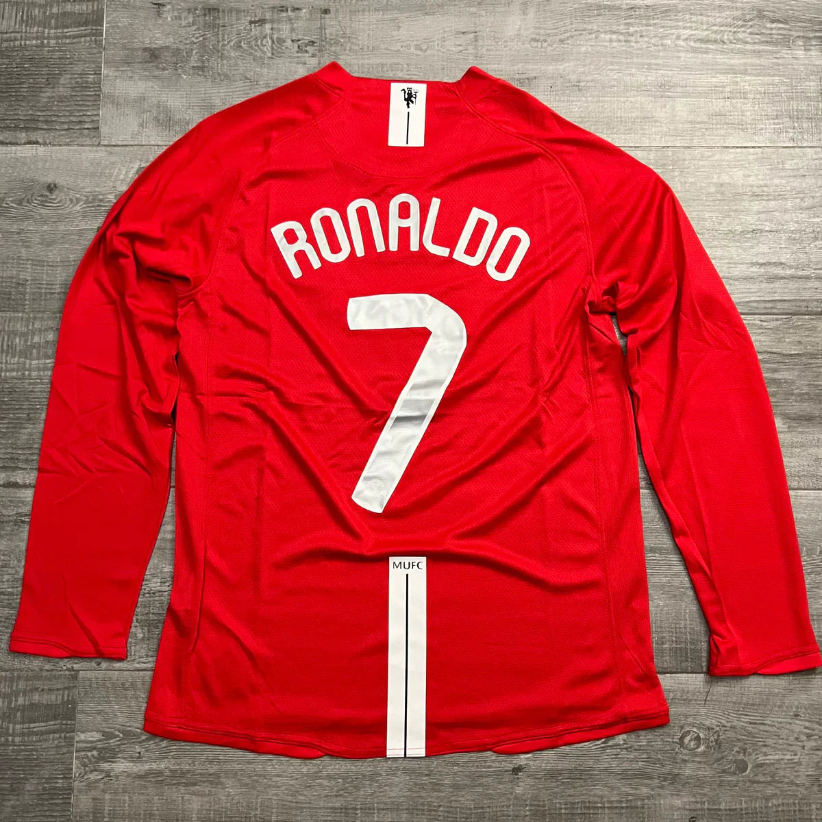 RONALDO #7 Manchester United Retro Jersey Home 2007/08 - Long Sleeve