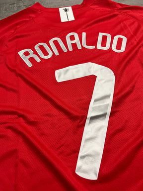 RONALDO #7 Manchester United Retro Jersey Home 2007/08 - Long Sleeve